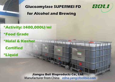 음식 급료 알콜과 양조를 위한 액체 글루코 아밀라아제 효소 400000 U/ml