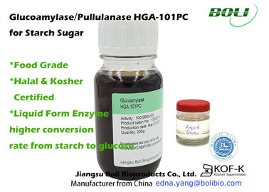 Stach 설탕 효소 Pullulanase 효소 1400B U/ml의 Halal와 정결한 증명서를 가진 Glucoamylase100,000U/ml 효소