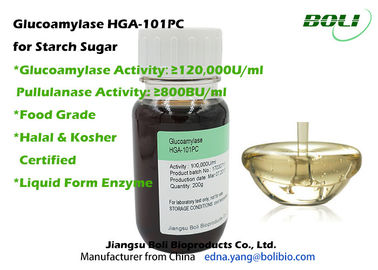Stach 설탕 효소 Pullulanase 효소 1400B U/ml의 Halal와 정결한 증명서를 가진 Glucoamylase100,000U/ml 효소
