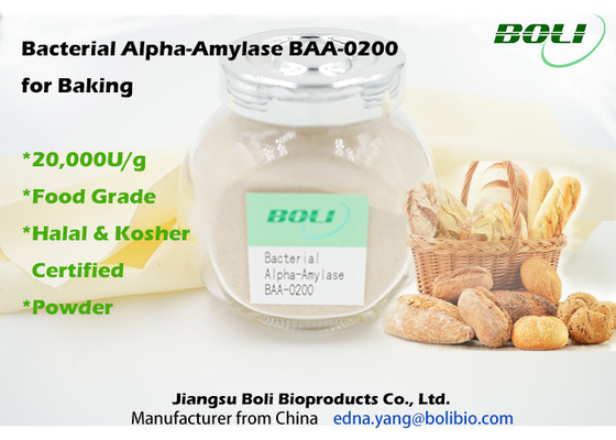 식품에서 20000U/G를 굽기 위한 세균 알파-아밀라제 BAA-0200