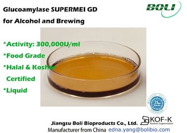 높은 효소 활성 액체 300000 U/알콜과 양조를 위한 Ml Glucoamylase 효소