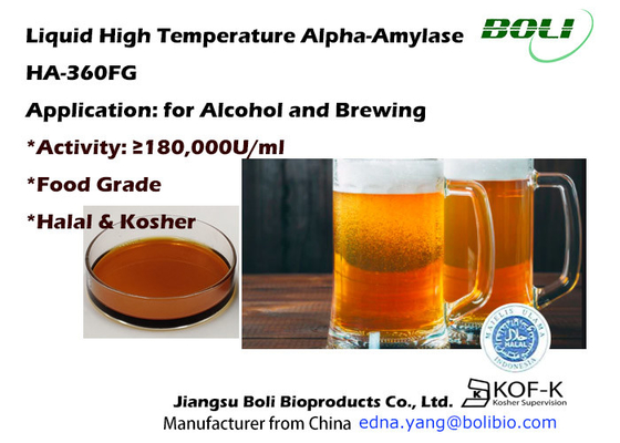 산업을 양조하는 알코올에서 HA-360FG 알파-아밀라제 효소 용해 효소