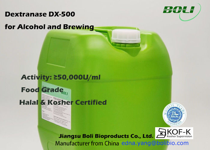 50000U / Ml 음식 사용을 위한 액체 Dextranase DX -500 양조 효소